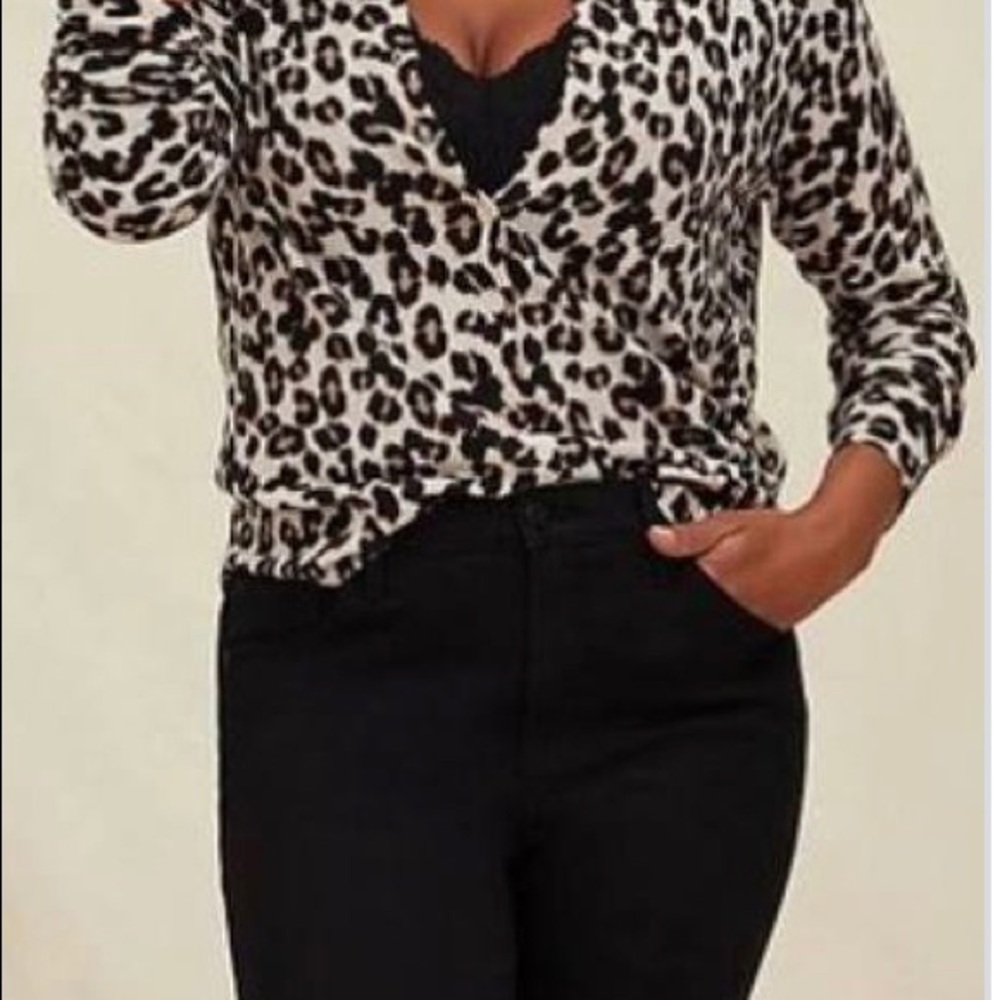Torrid Cheetah Print Cardigan Sweater - Size 5